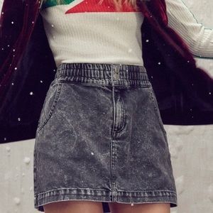 BDG acidwashed black denim skirt -Urban Outfitters